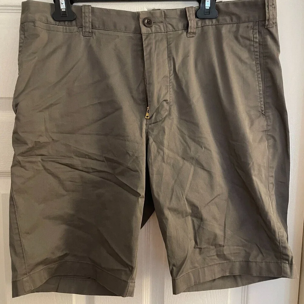 J. Crew Casual Stretch Khaki Shorts Gray Size 35